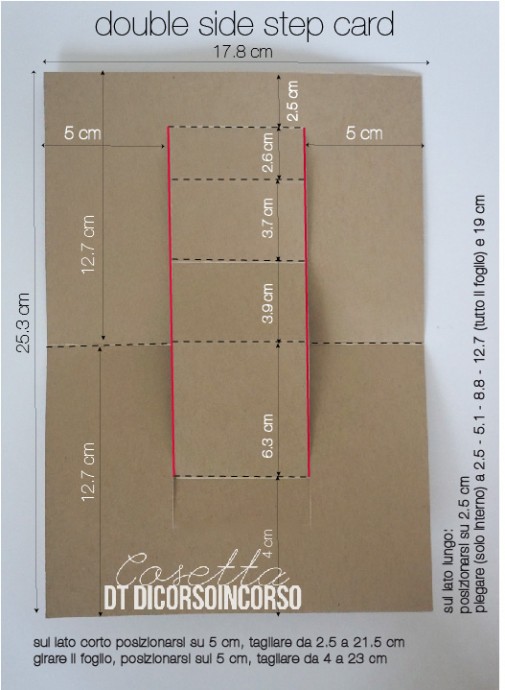 double side step card